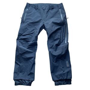 Arc'teryx Mens Sz 2XL GoreTex Pants Snow Ski Pants Black Lightweight Nylon Shell